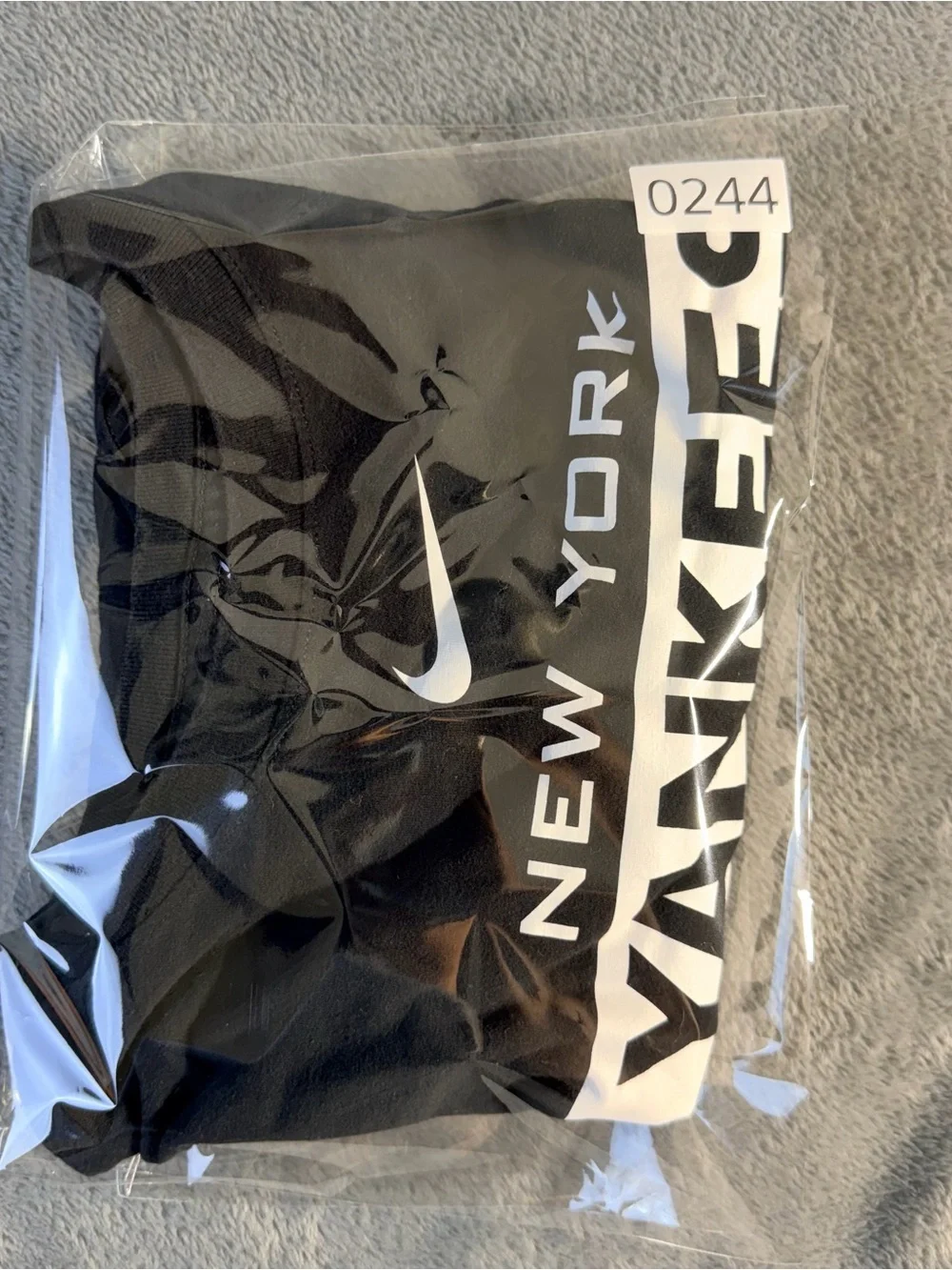 Nike MLB Yankee's Baseball Colaboration T-Shirt Black White Logo's Men's Size XL